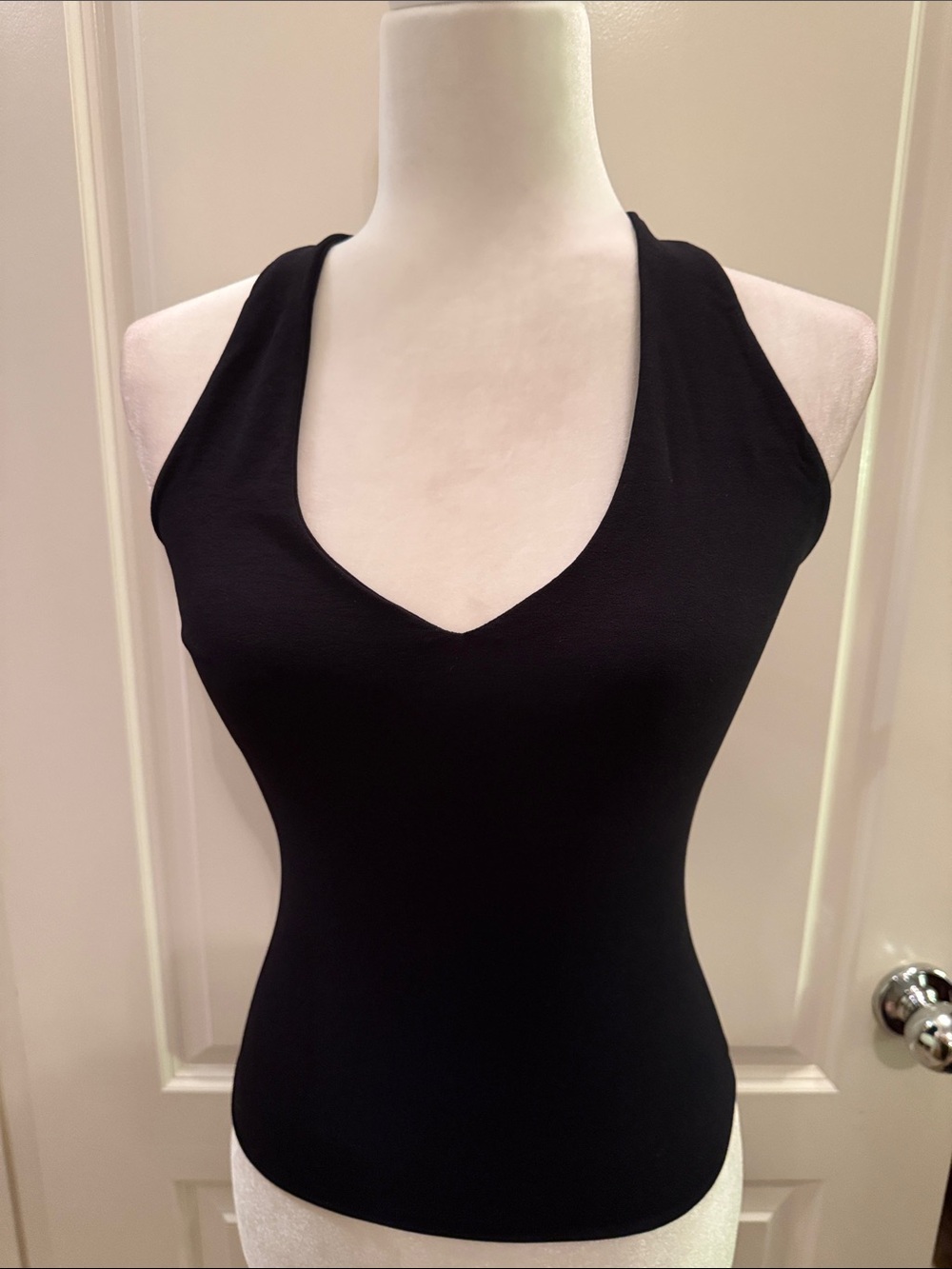 Theory Black Halter Tank Top with Neck Tie NWT